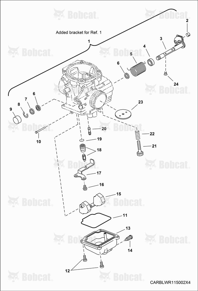 ENGINE, CARBURETOR, Lower