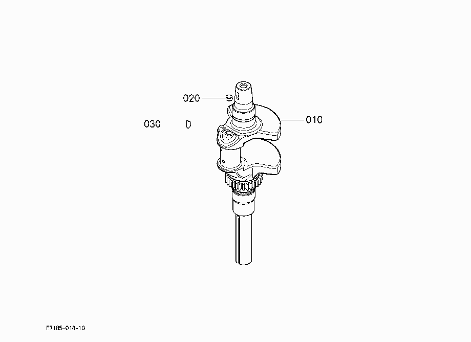 CRANKSHAFT (T2080A S.No.>=21241)