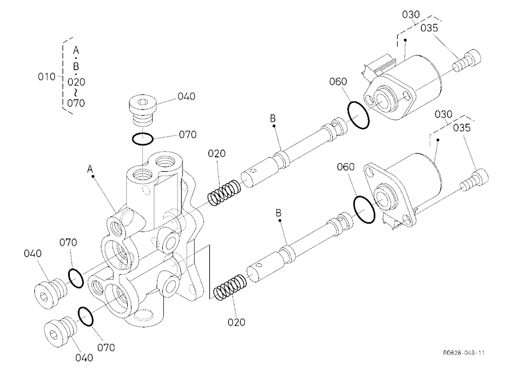 Angle Change Valve [Component Parts] [Angle Blade