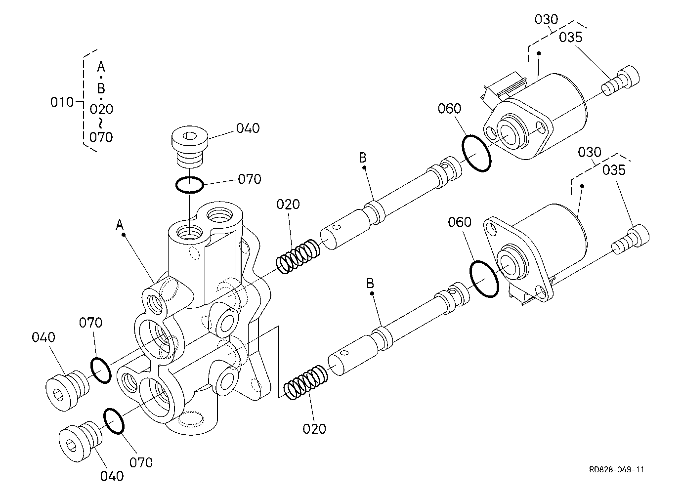 Angle Change Valve [Component Parts] [Angle Blade