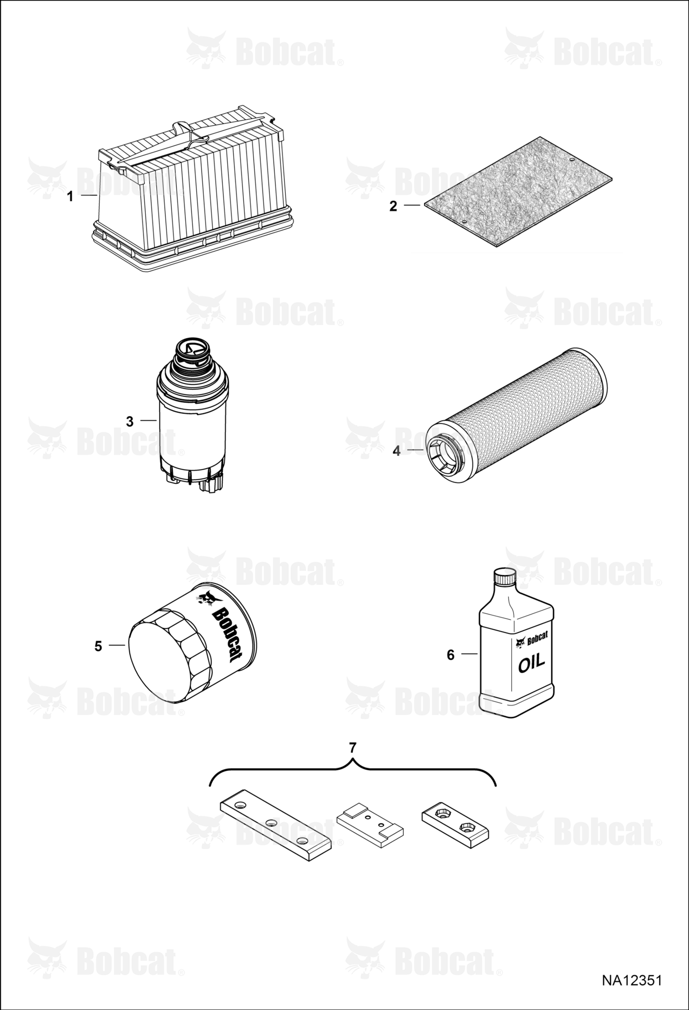 Scheduled Maintenance Items (Every 500 Hours Or Every 6 Months)