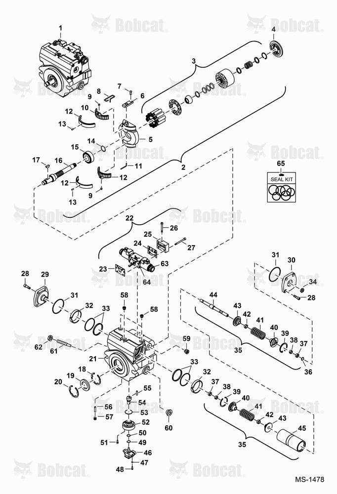 Hydrostatic Pump (Pulley End)