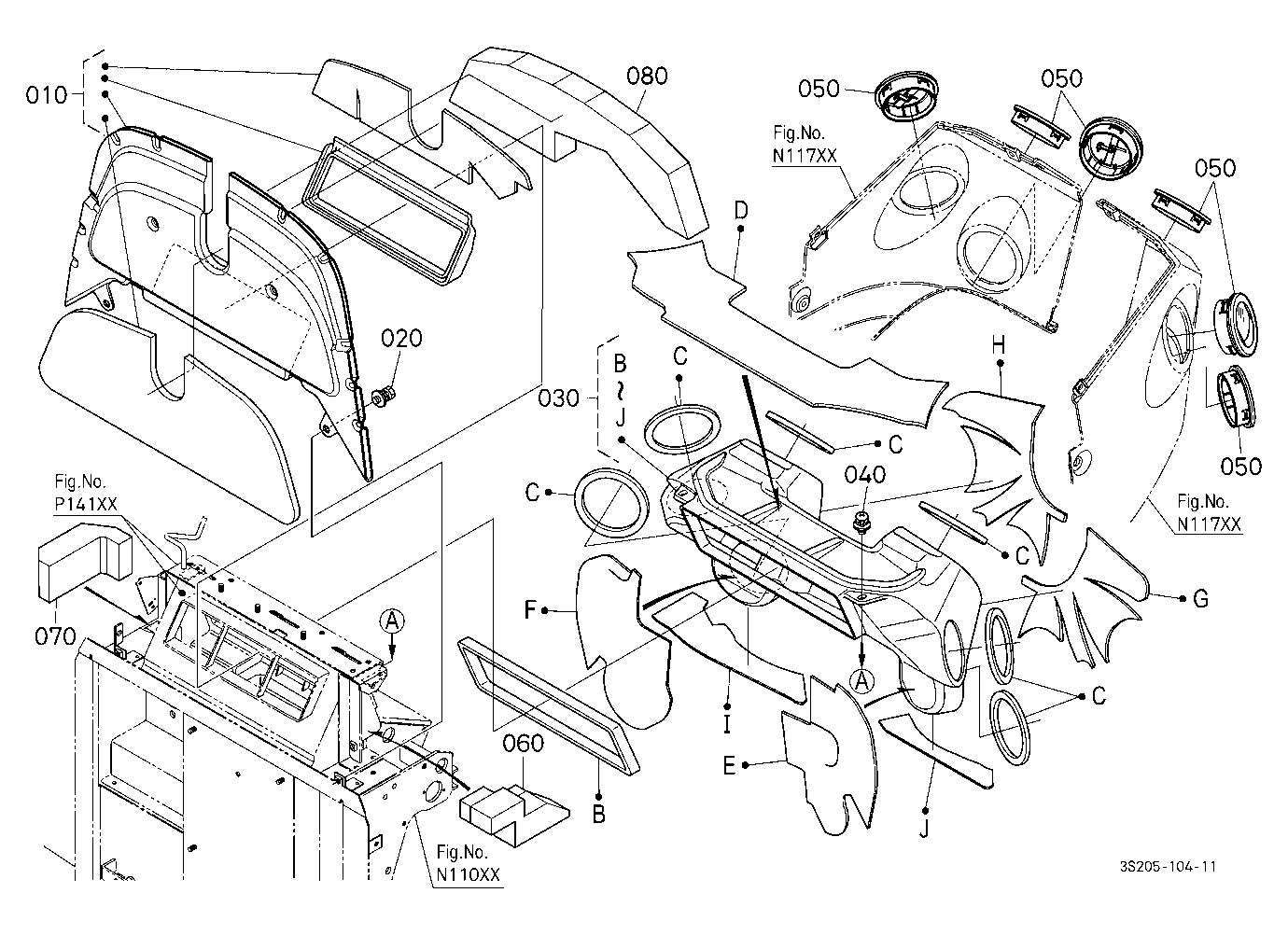 Dashboard Air Outlets