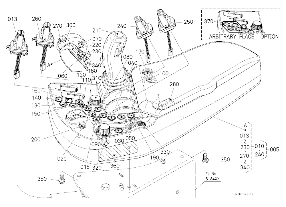 Armrest (6 Remote Control Valves)