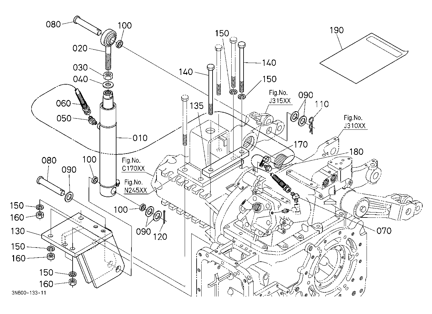 Assist Cylinder Kit Rh (W/G No.M9269B) [Option]