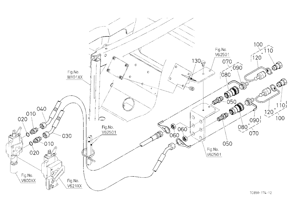 Auxiliary Control Valve Kit (Coupler) (2Nd) (W/G N