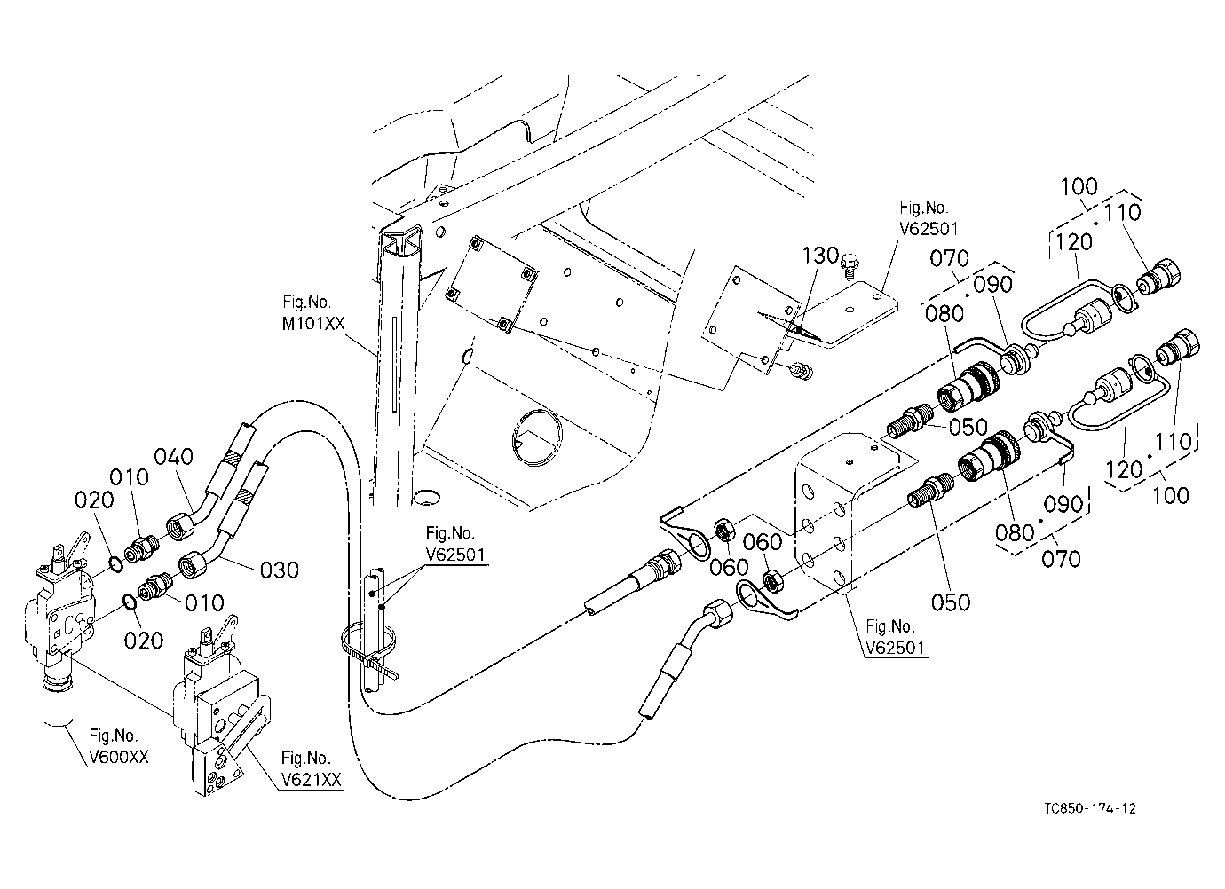 Auxiliary Control Valve Kit (Coupler) (2Nd) (W/G N