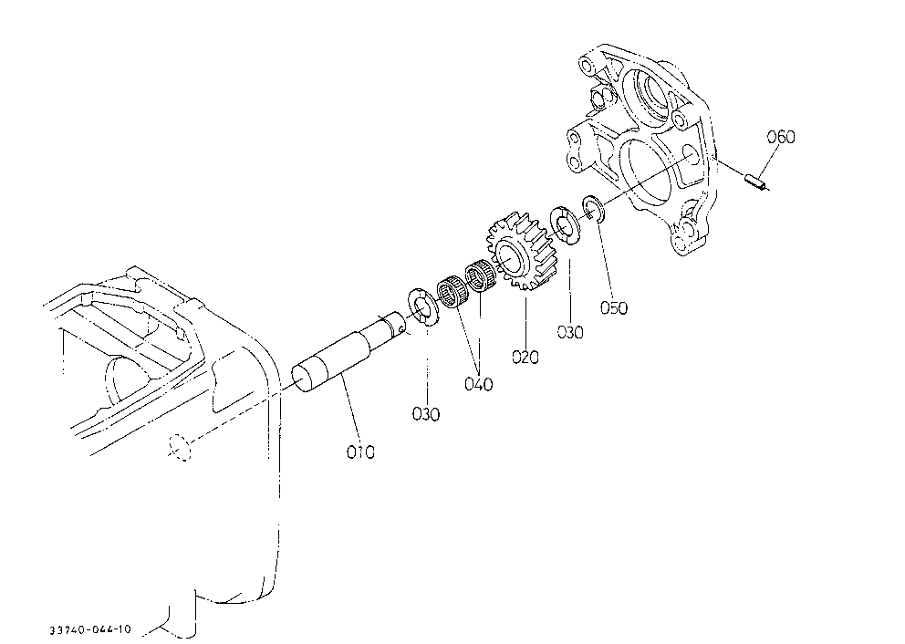 Back Idle Shaft (Synchro-Shuttle)