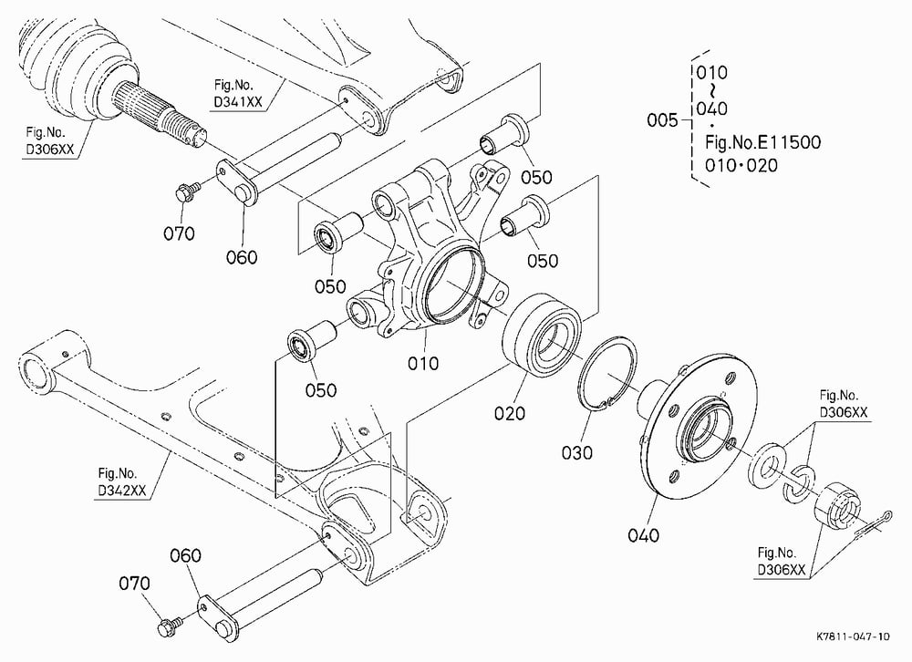 REAR AXLE (LEFT)