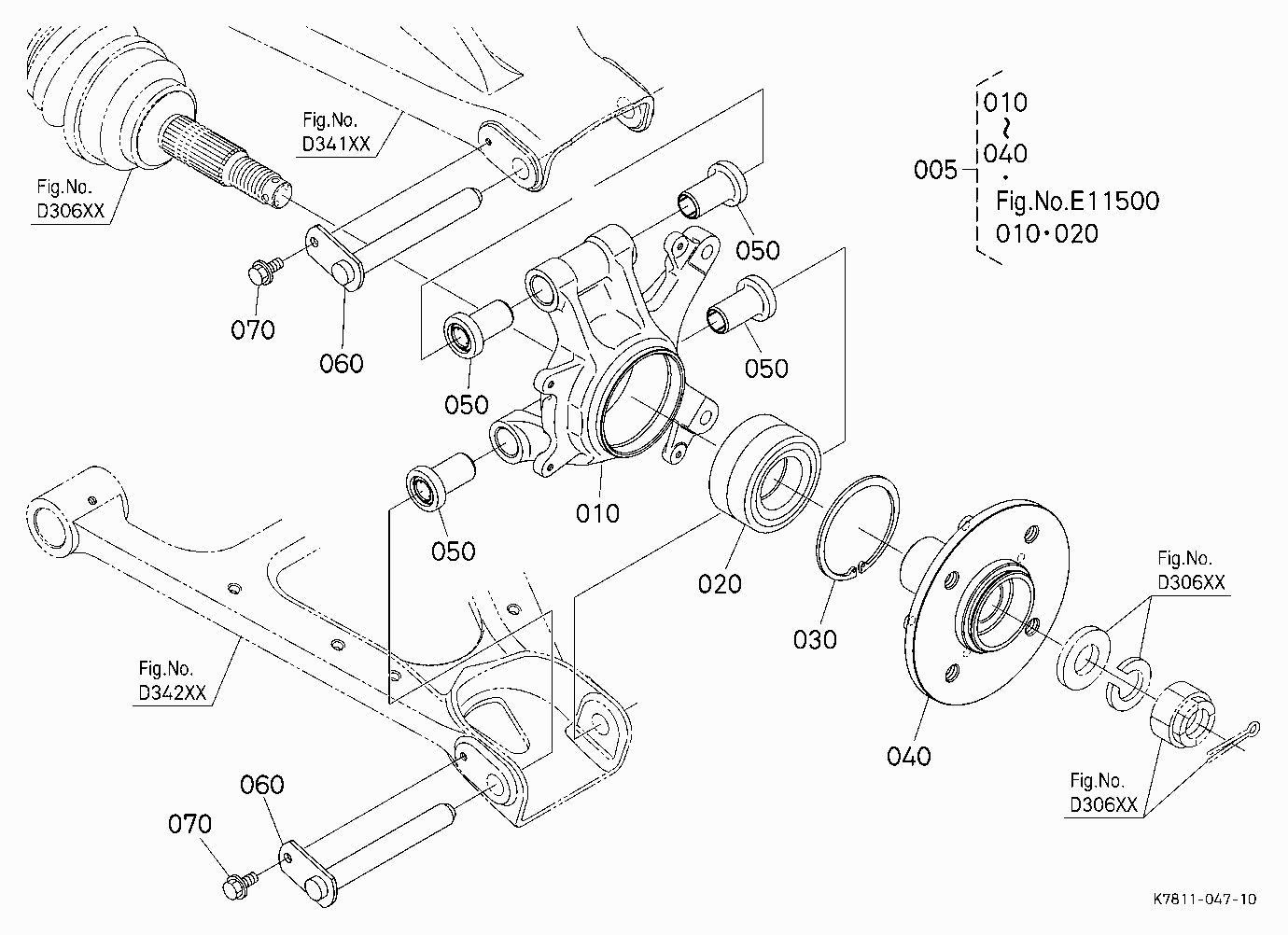 REAR AXLE (LEFT)