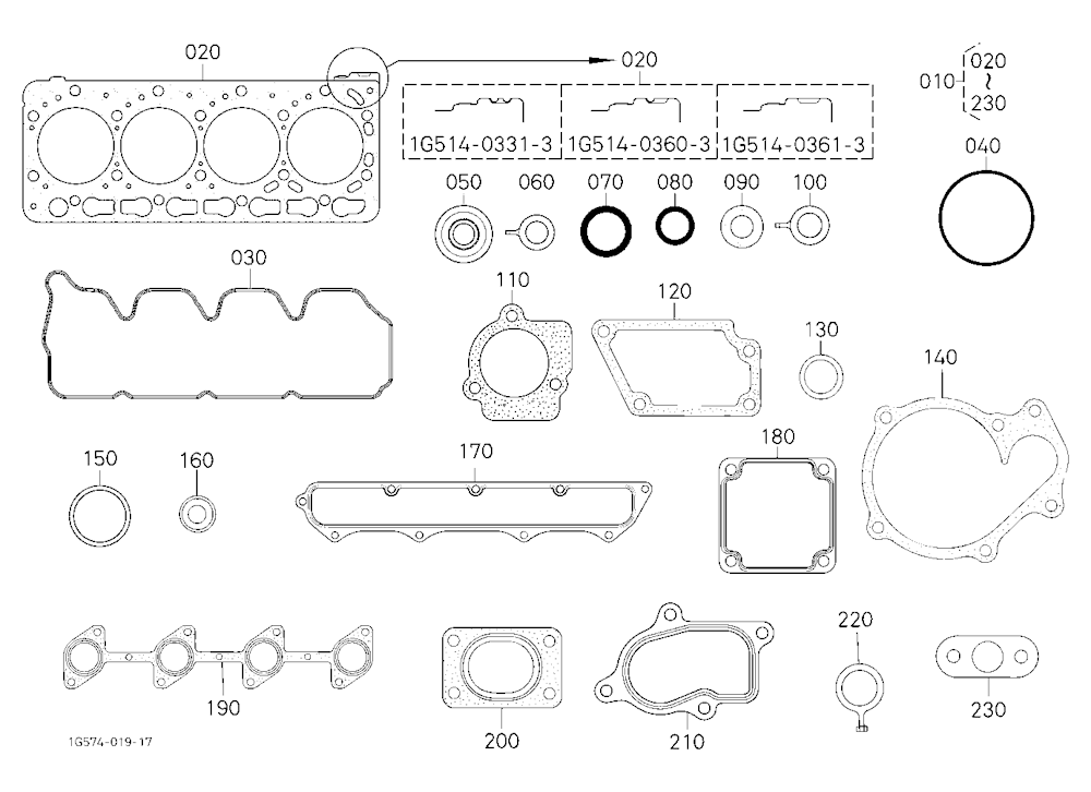 Upper Gasket Kit [Old]