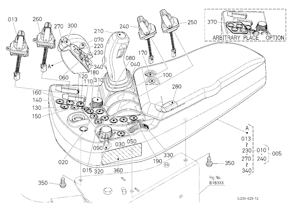 Armrest (6 Remote Control Valves)
