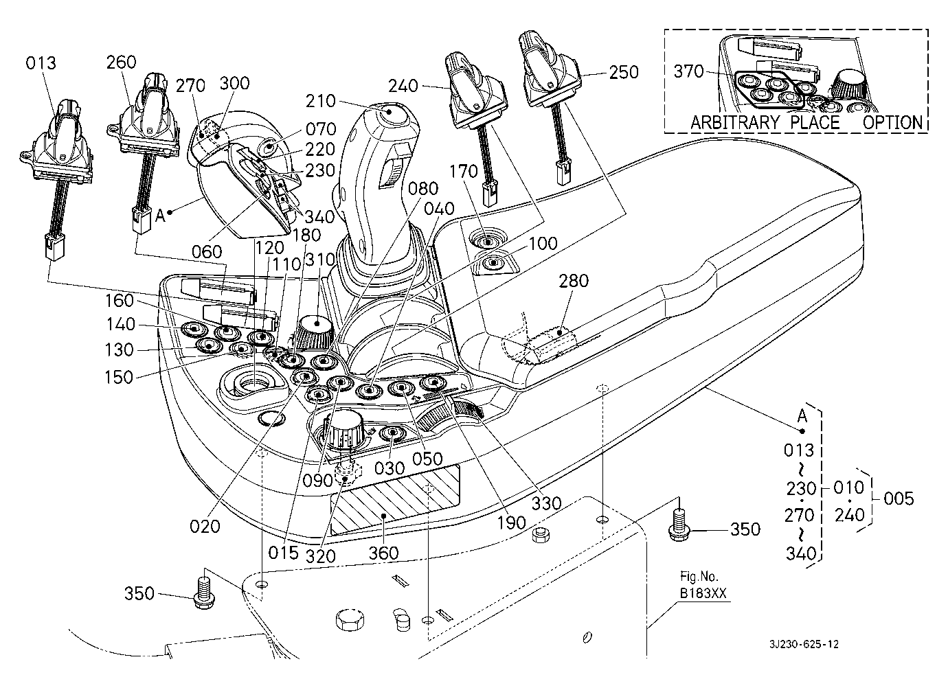 Armrest (6 Remote Control Valves)