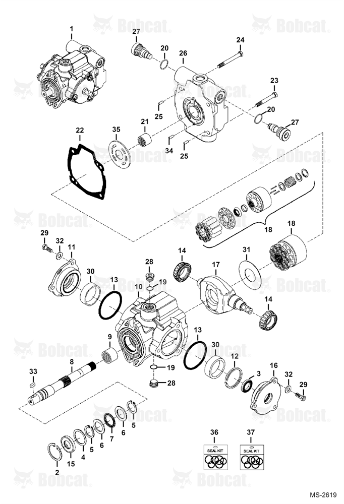 Hydrostatic Pump (Pulley End)