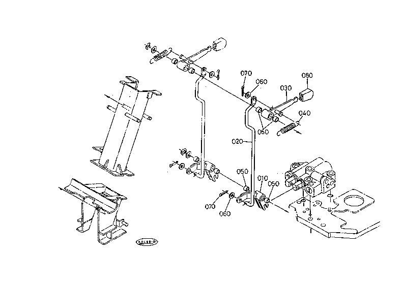 Front Wheel Drive Lever W/O Cab