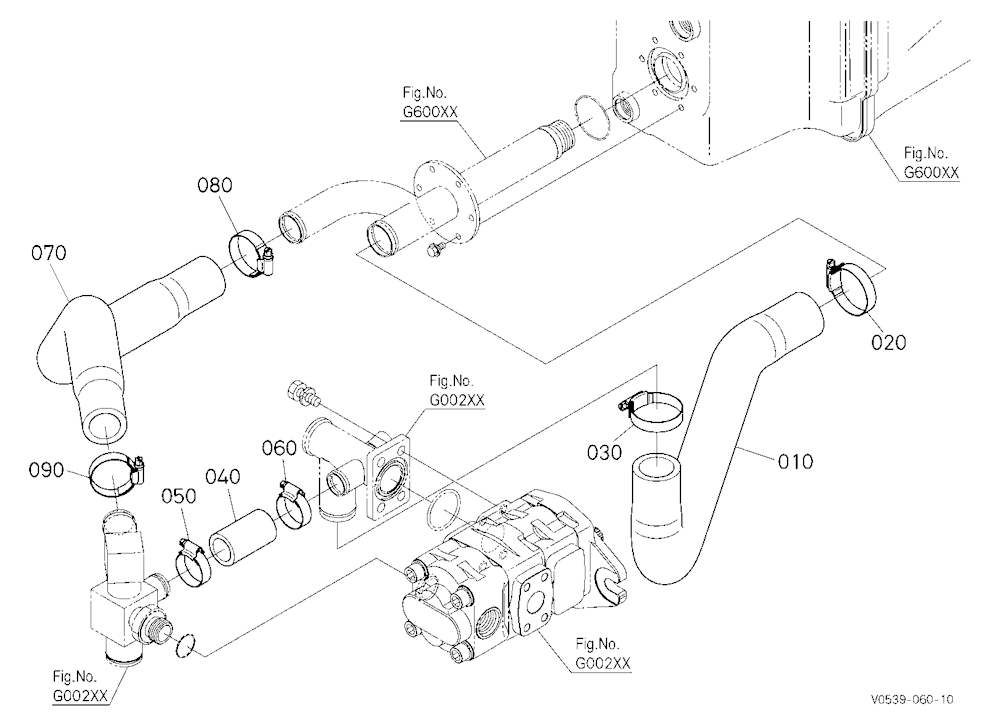 Oil Piping (Suction) [Except High Flow]