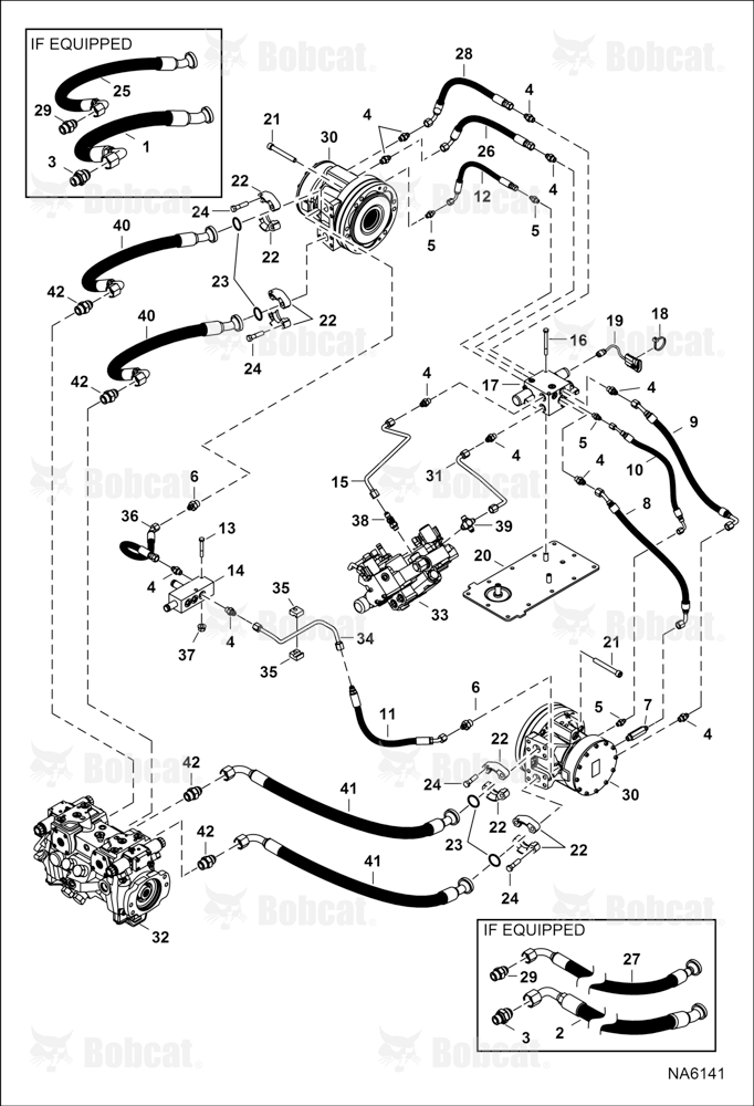 Hydrostatic Circuitry (2-Speed Motor) ASRW11001 - ASRW11749
