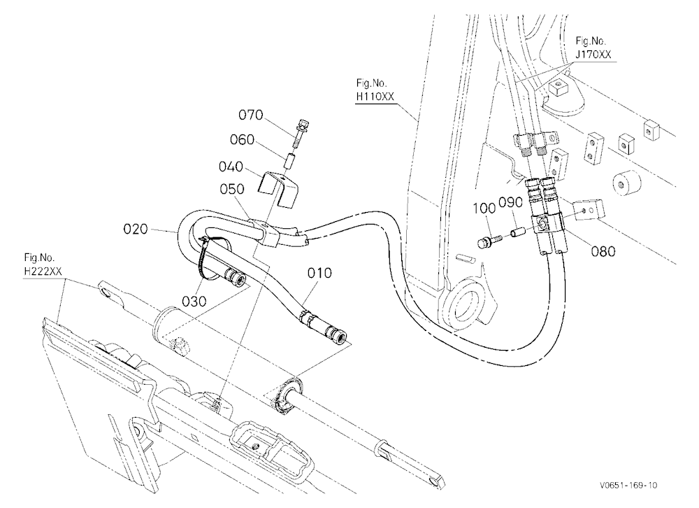 Oil Piping (Hitch Front) [Hydraulic Hitch]