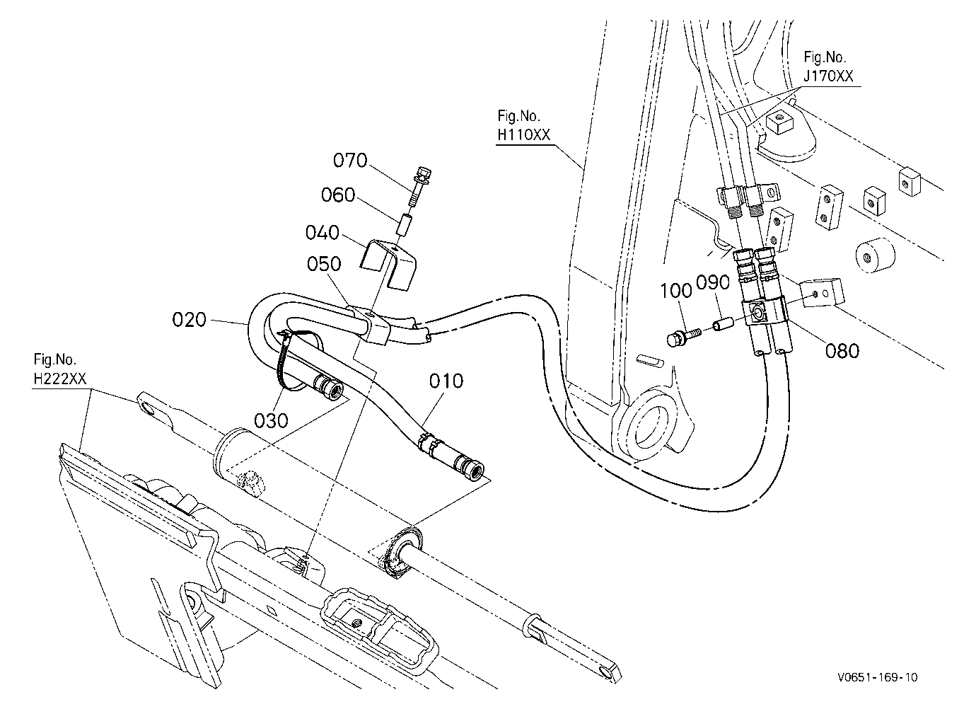Oil Piping (Hitch Rear) [Hydraulic Hitch]