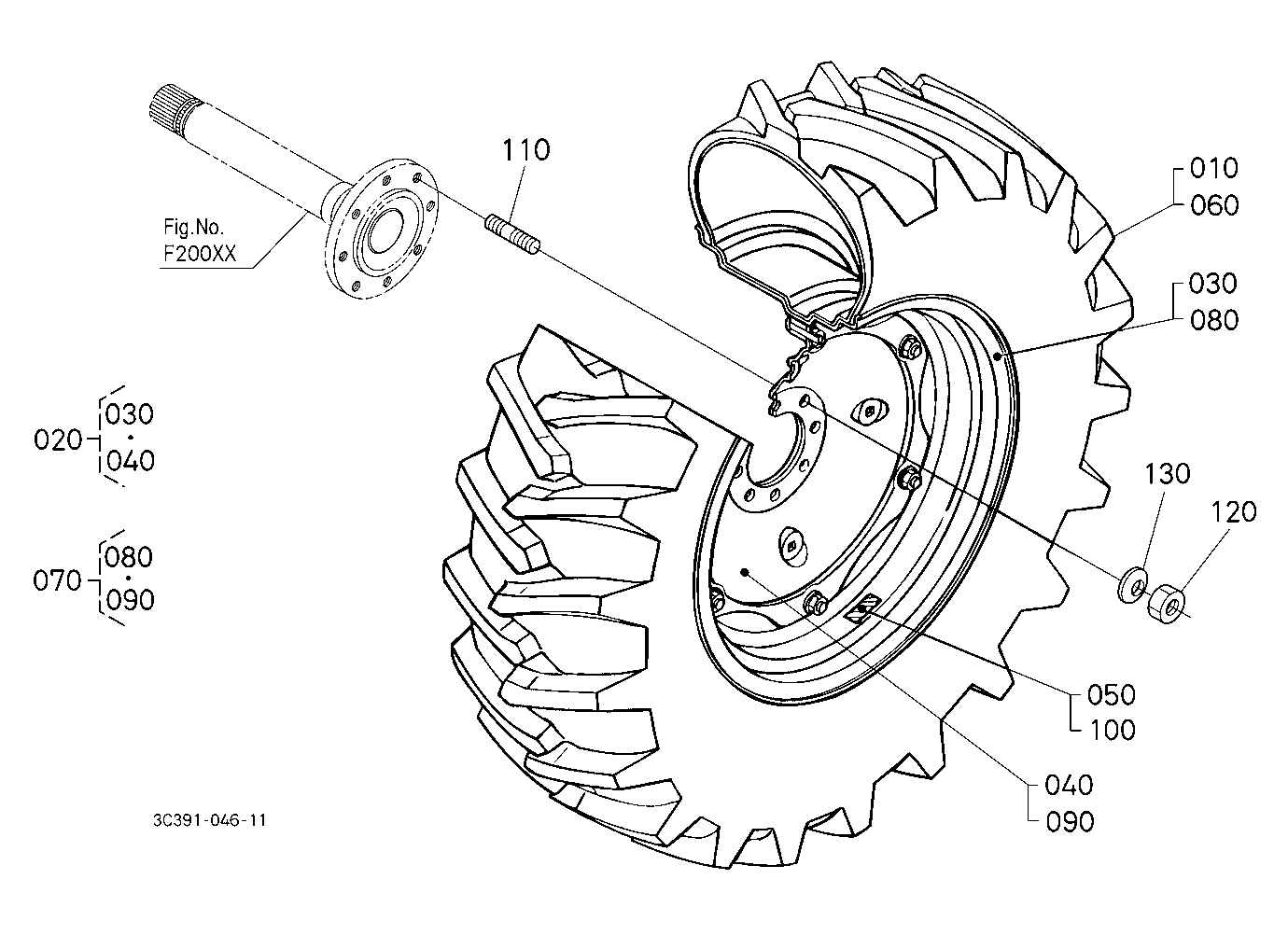 Rear Wheel (18.4-26)