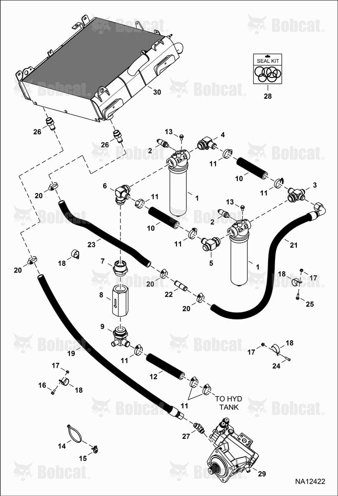 Hydrostatic Circuitry (Oil Cooling & Filtration)