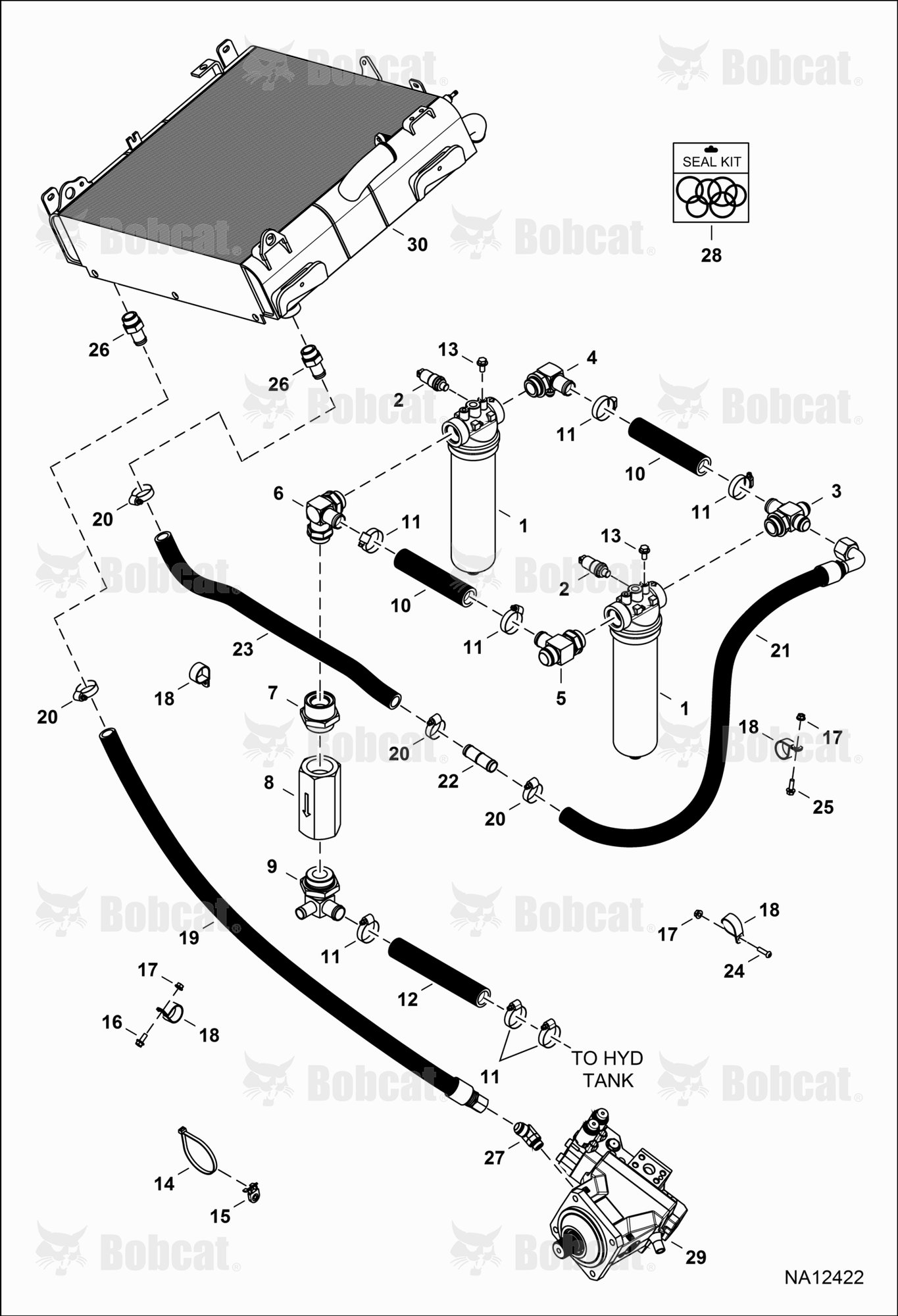 Hydrostatic Circuitry (Oil Cooling & Filtration)