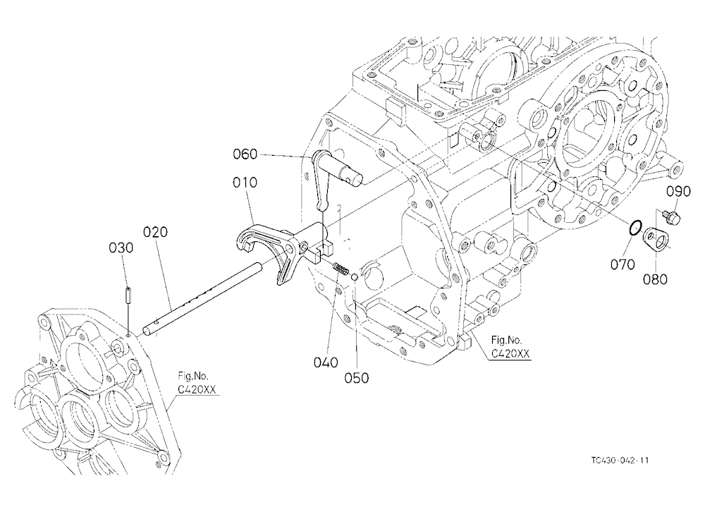 Range Gear Shift Fork