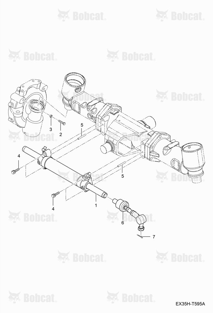 Steering Cylinder Group (Single Steering Cylinder)