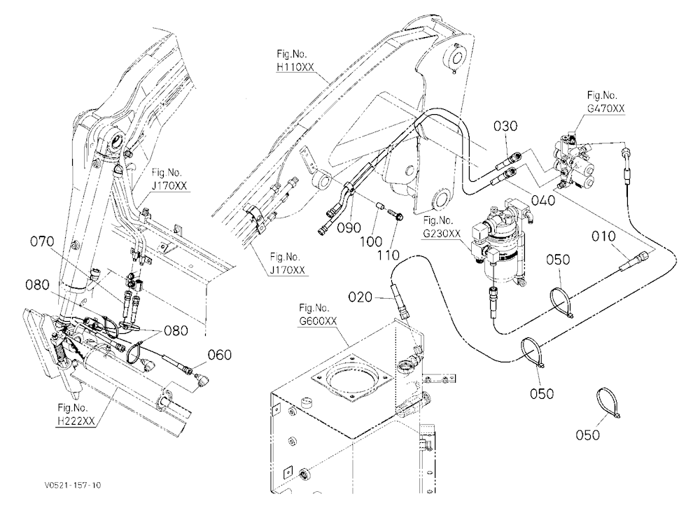 Oil Piping (Hitch) [Hydraulic Hitch]