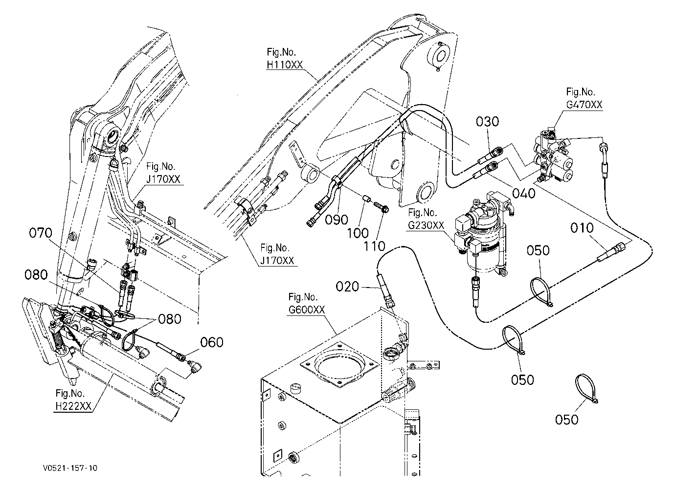 Oil Piping (Hitch) [Hydraulic Hitch]