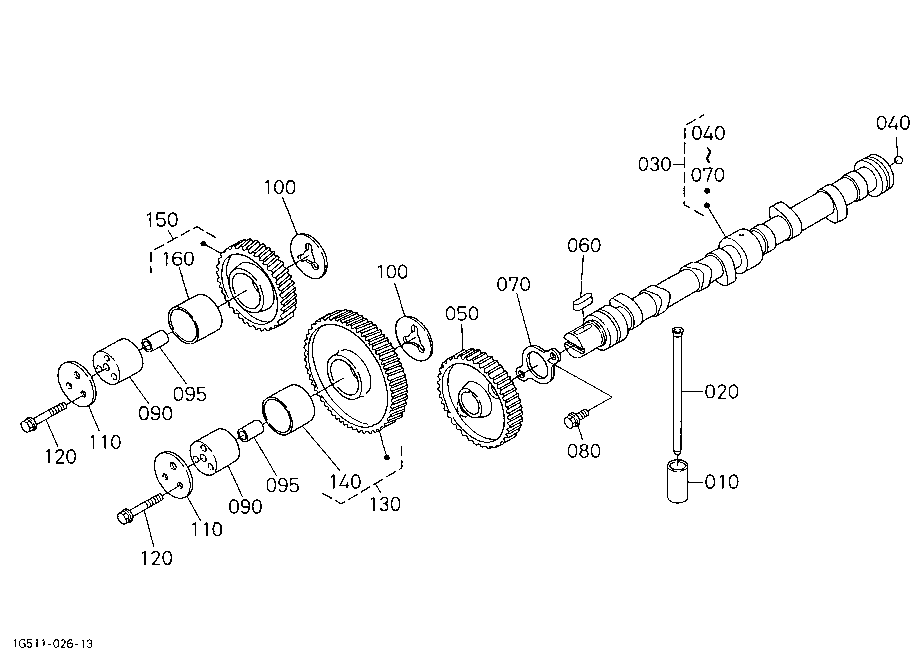 Camshaft And Idle Gear Shaft