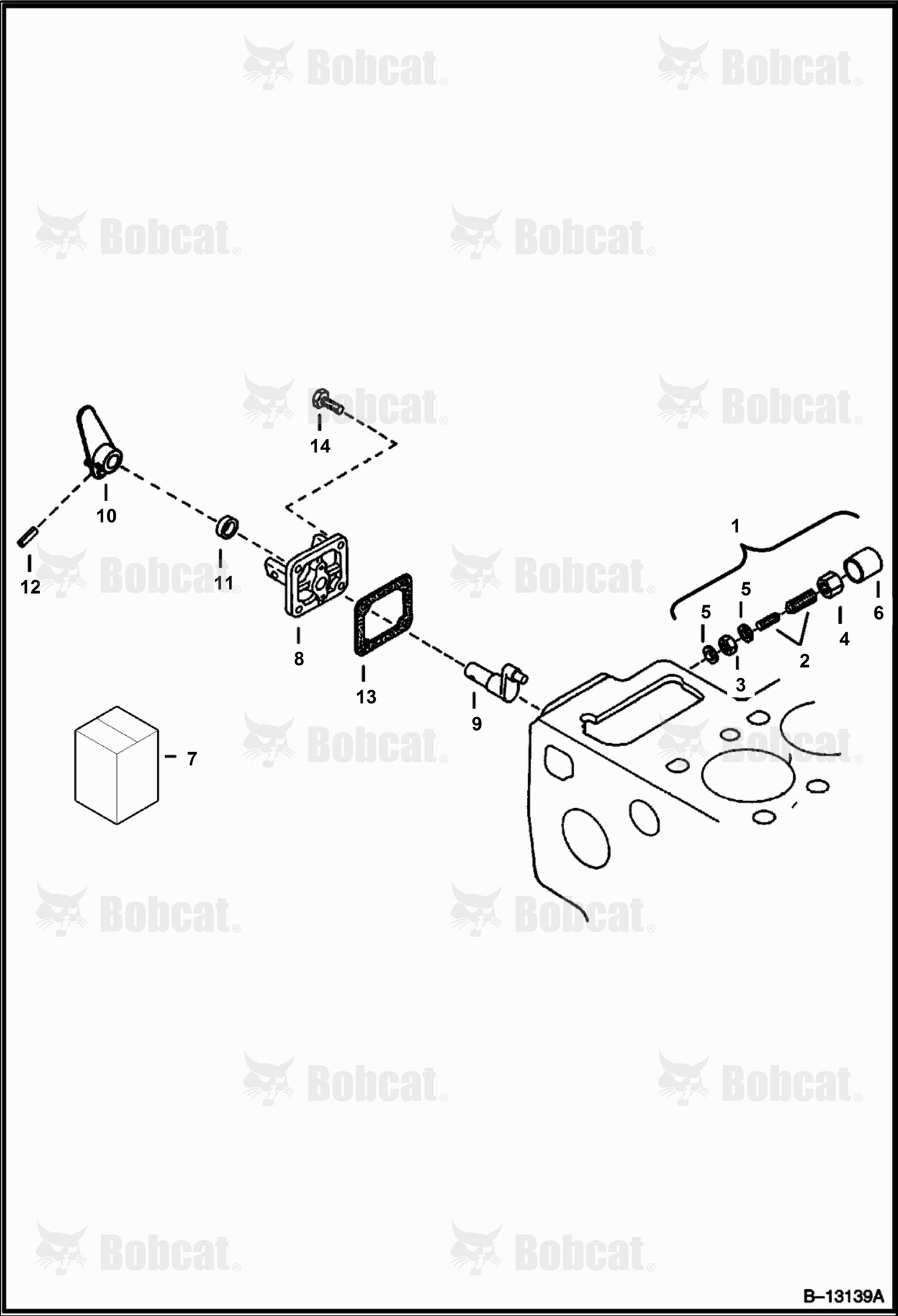 Engine Stop Lever (Kubota - V1903 2EB - Tier II Replacement)