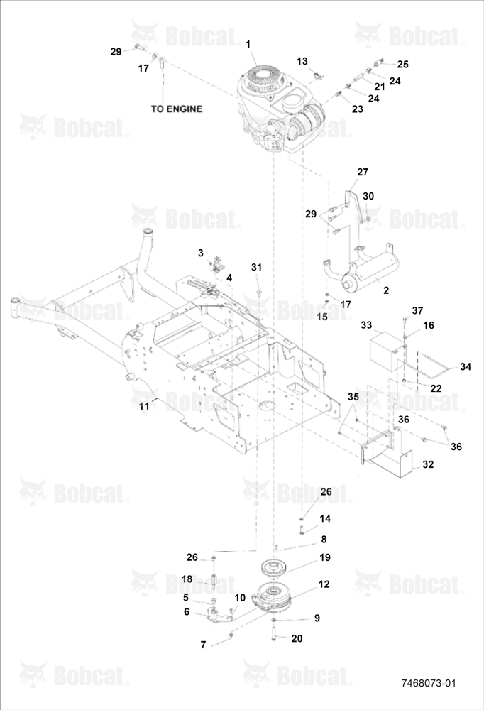 FRAME-ENGINE Clutch ASSY