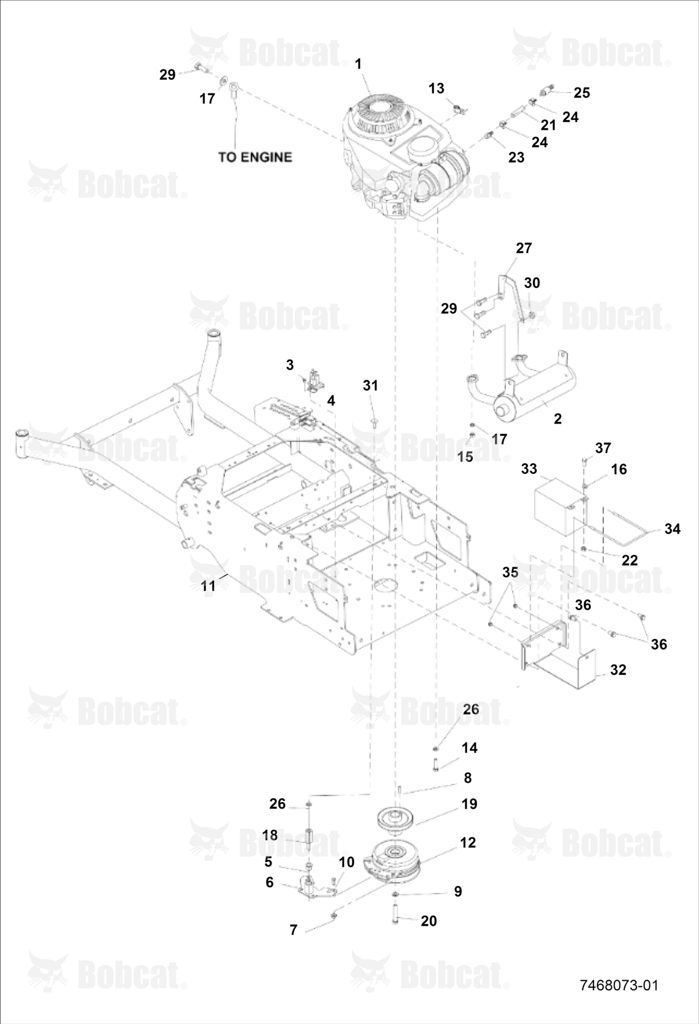 FRAME-ENGINE Clutch ASSY
