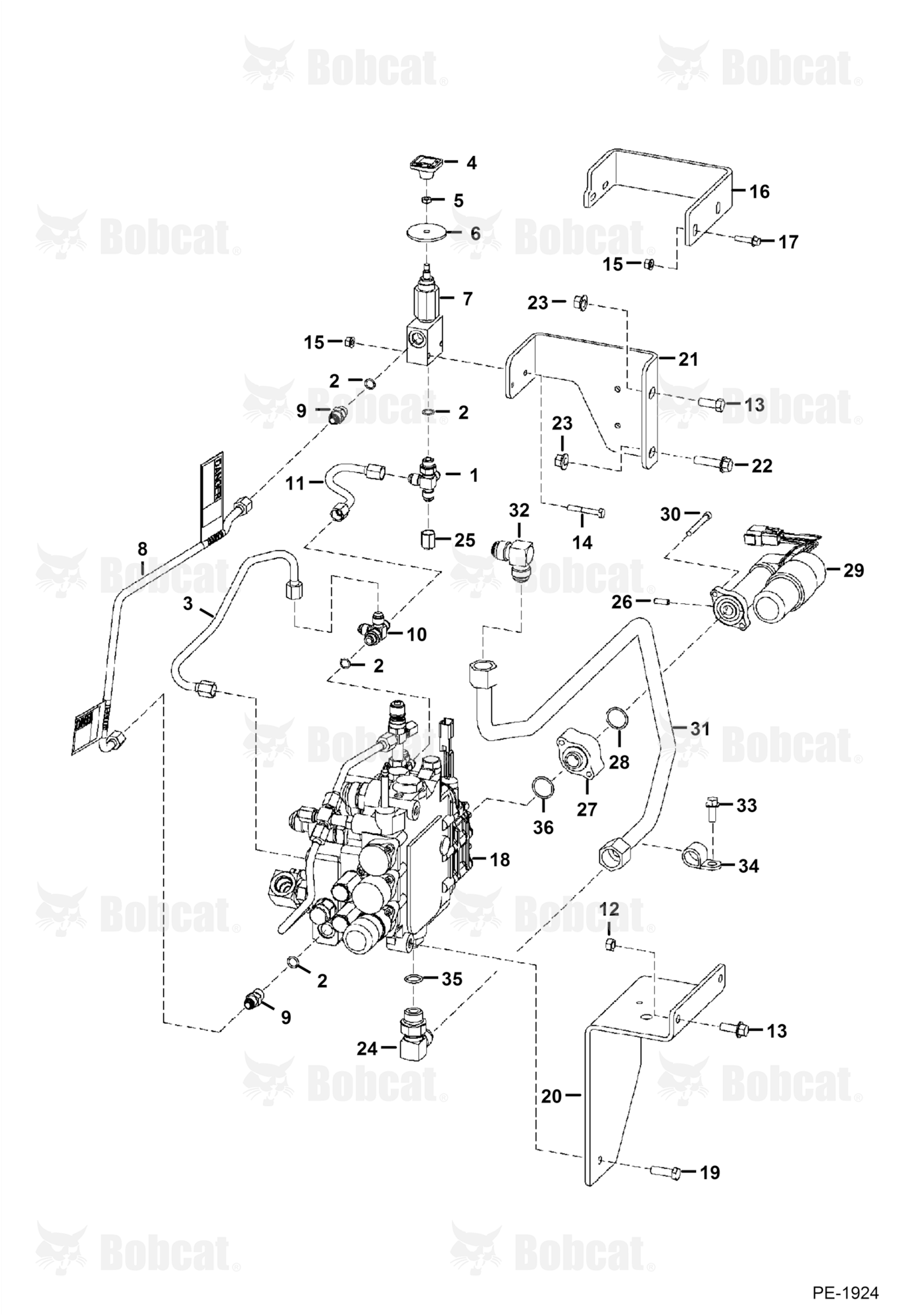 Lift & Tilt Control Circuitry 523411001 & Above, 523511001 & Above, 526411001 - 526411999, 526511001 - 526511999