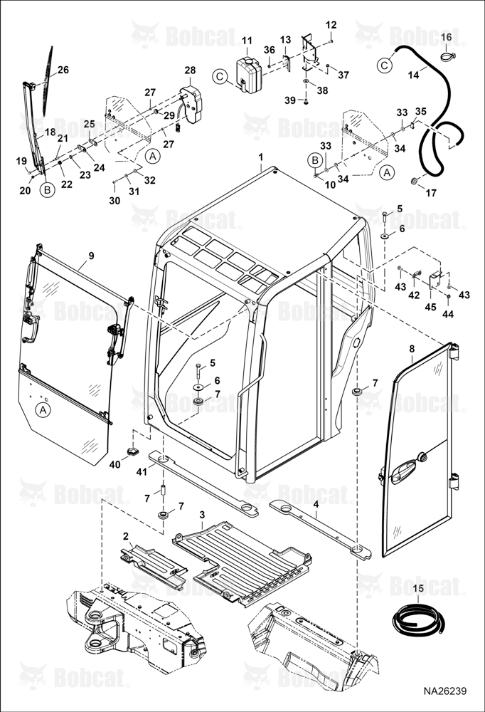 Operator CAB (Mounting, Front Window & Door)