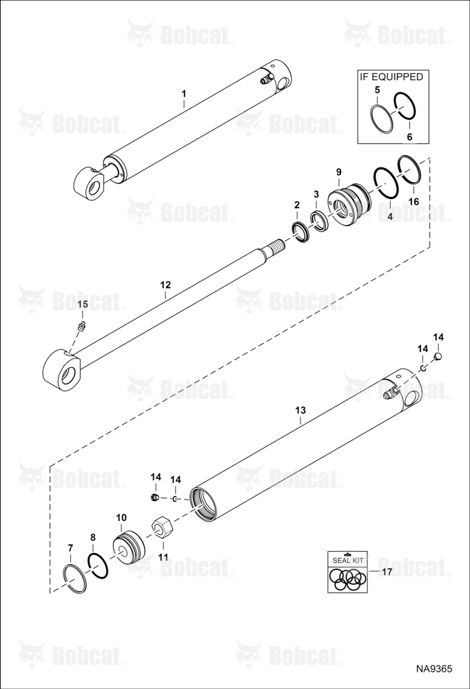 Boom Swing Cylinder B4PR11001 - B4PR11192