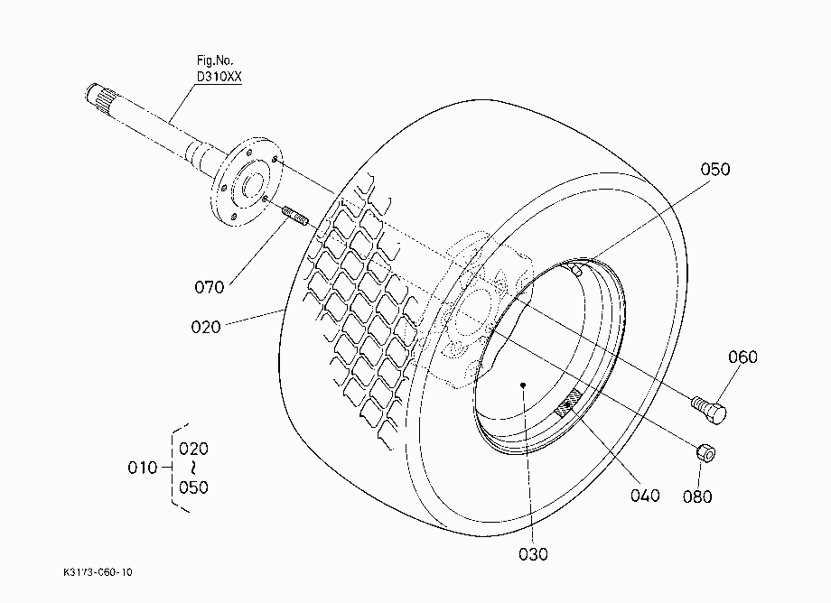 REAR WHEEL (T26*12-12)