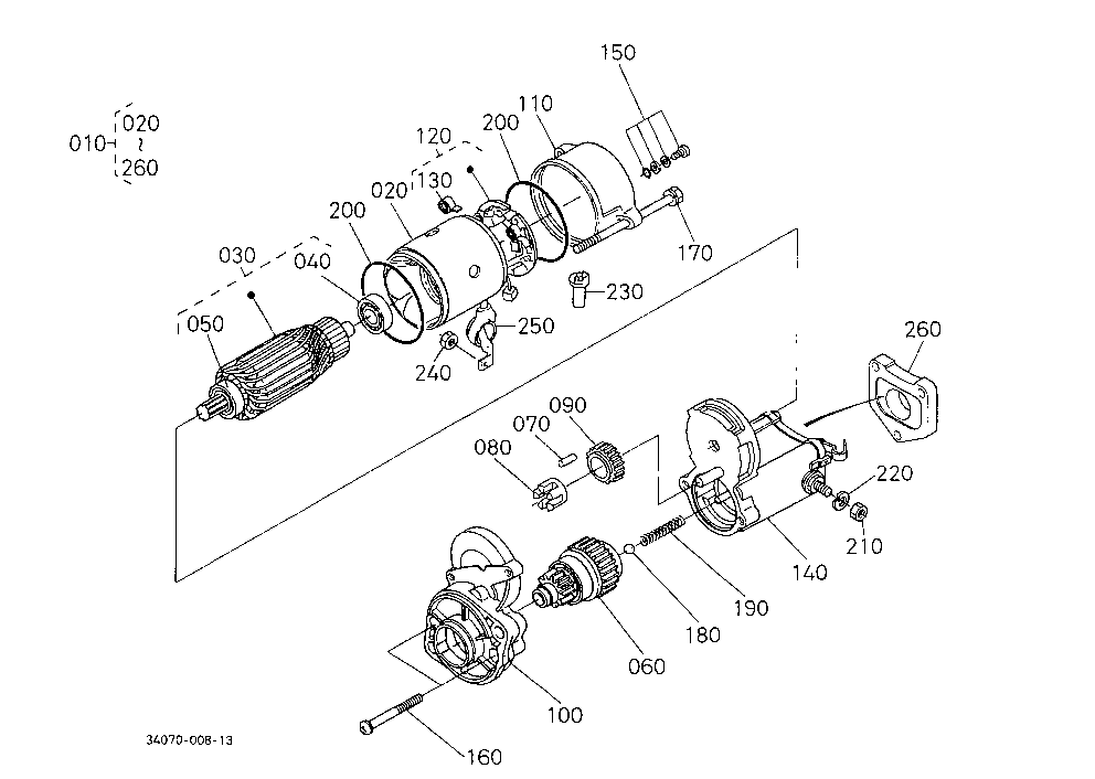 Starter [Component Parts](Not For Reman Unit)
