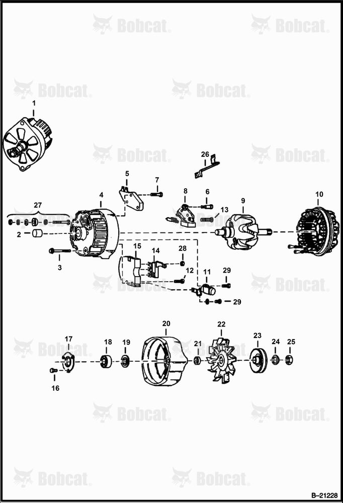 Alternator (Delco #1103133 - Open)