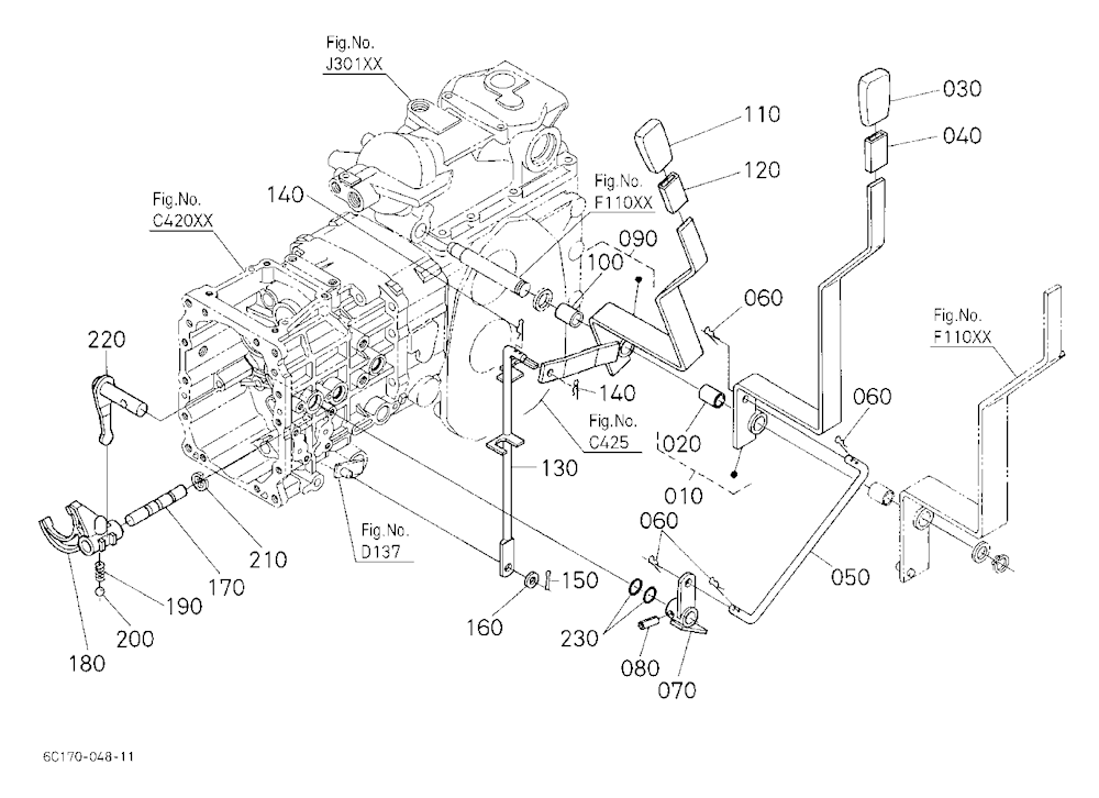 Pto Gear Shift Lever