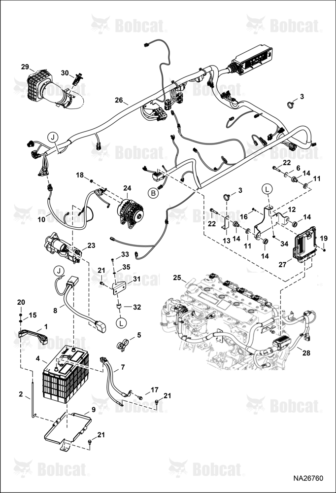Engine Electrical Circuitry (Engine Sensors, Battery, ALT & Starter)