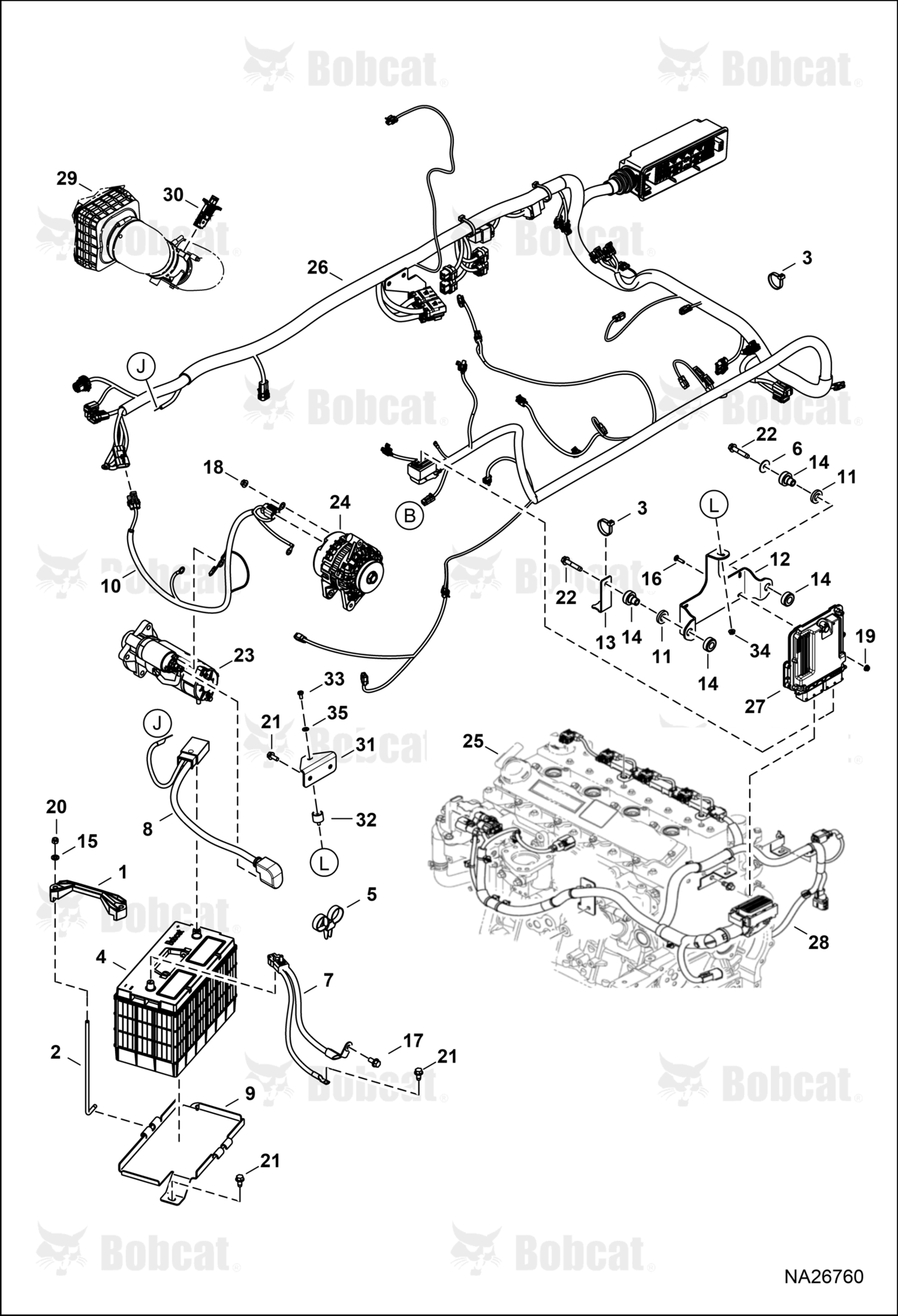 Engine Electrical Circuitry (Engine Sensors, Battery, ALT & Starter)