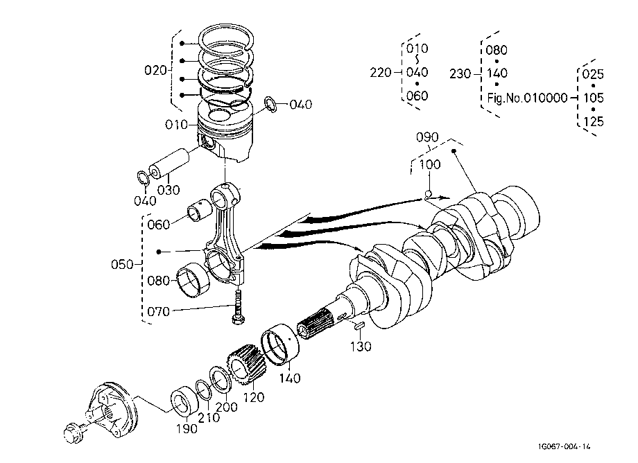Piston And Crank Shaft