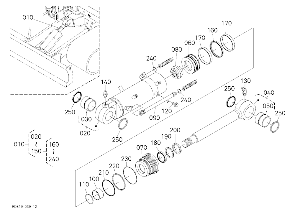 Blade Cylinder And Component Parts
