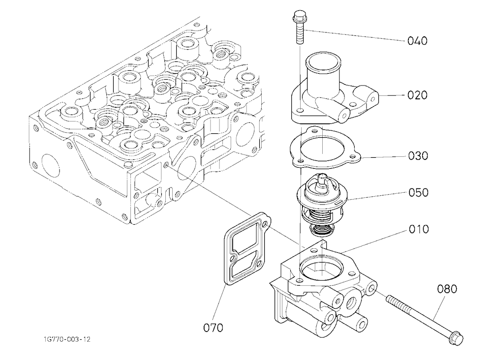 Water Flange And Thermostat [Old]
