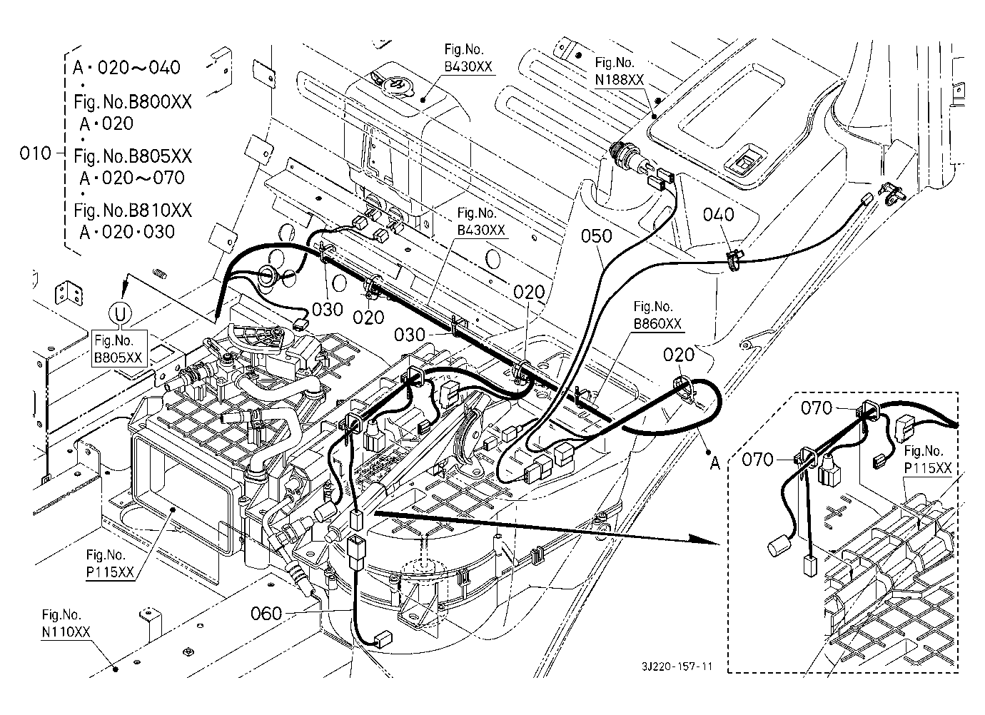 Electrical Wiring (Cab) 4 (Air Conditioner)