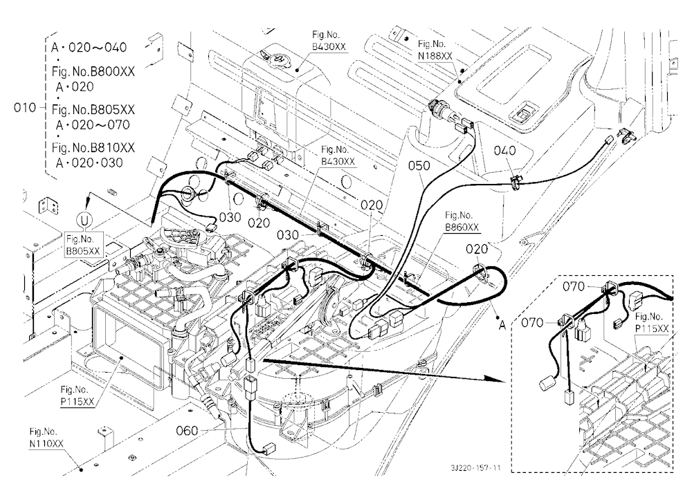 Electrical Wiring (Cab) 4 (Air Conditioner)