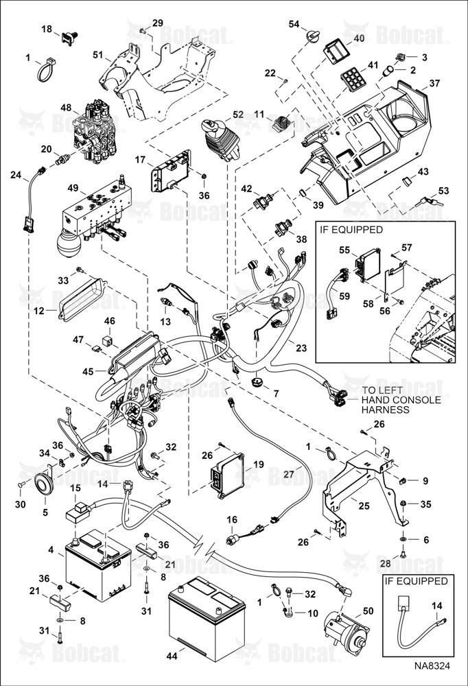 Controls Electrical (RH Console) AG3N14001 & Above, AHHE14001 & Above