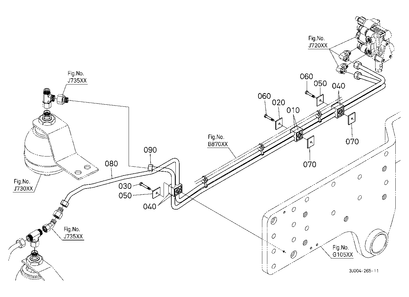 Front Suspension Valve Pipe (Front) [With Front Su